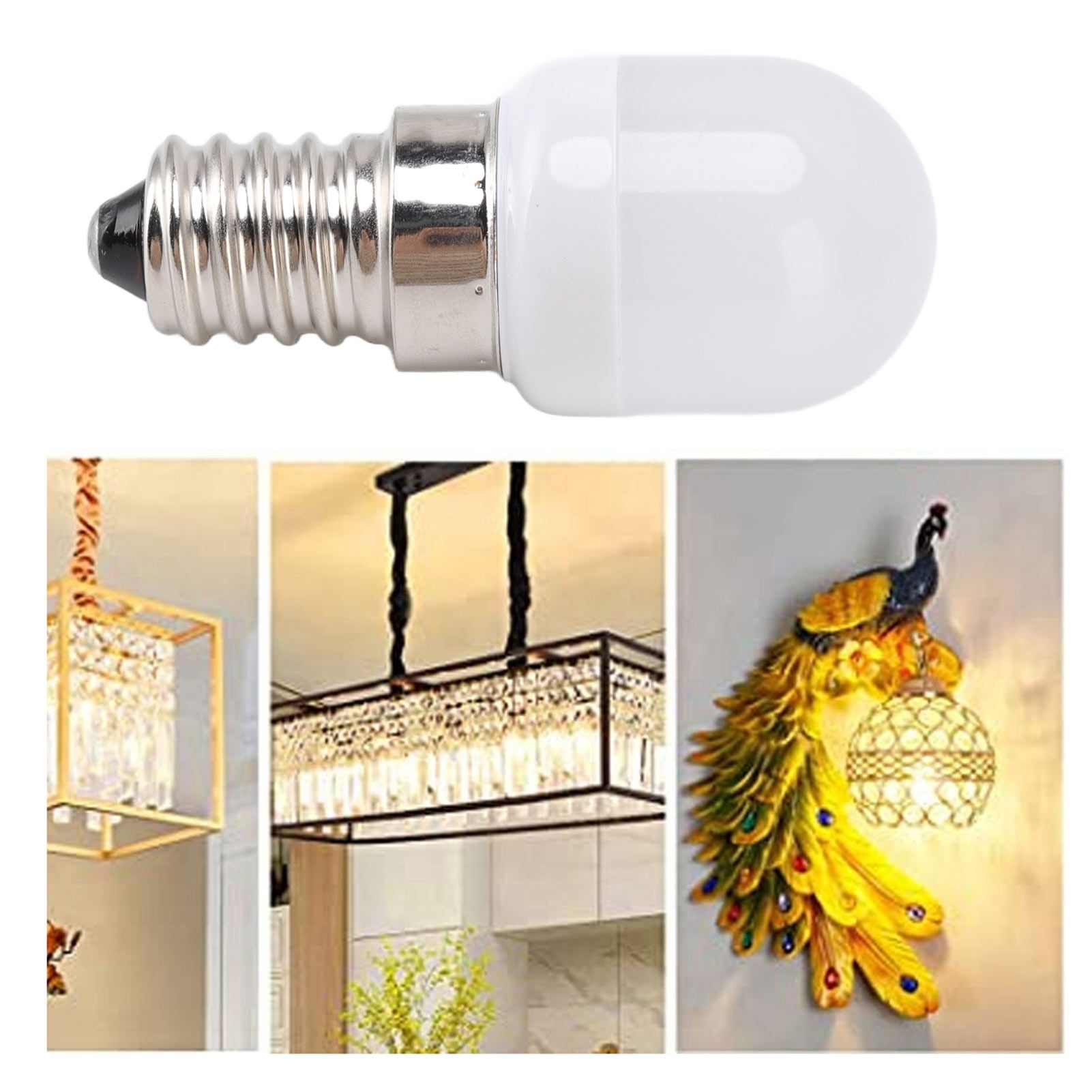 10Pcs E14 Light Bulb Stainless Steel 1.5W 220V LED Bulb for Chandelier Ceiling view 12