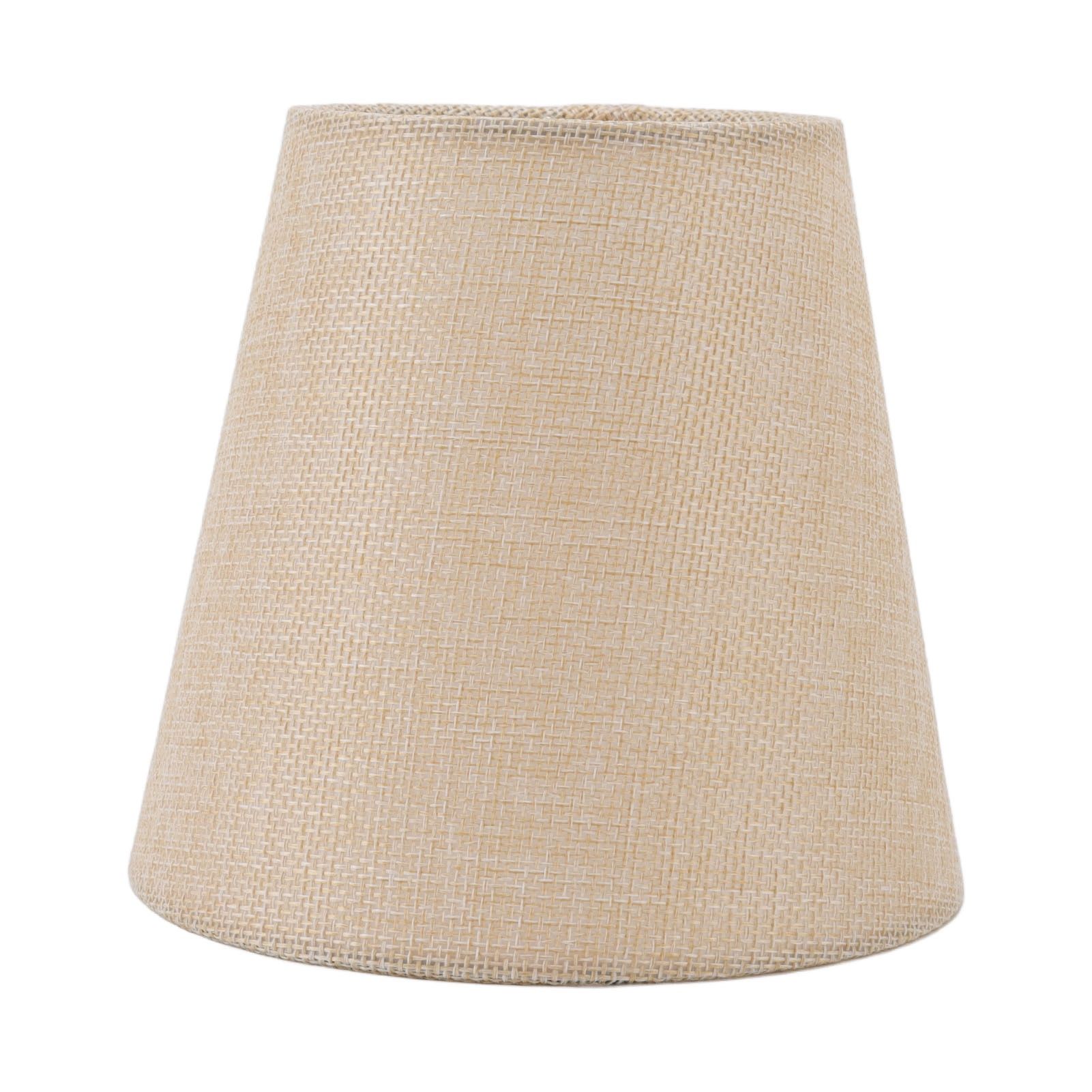 6PCS Linen Fabric Lamp Shade Cover Cylindrical Lampshade with Iron Support for view 15