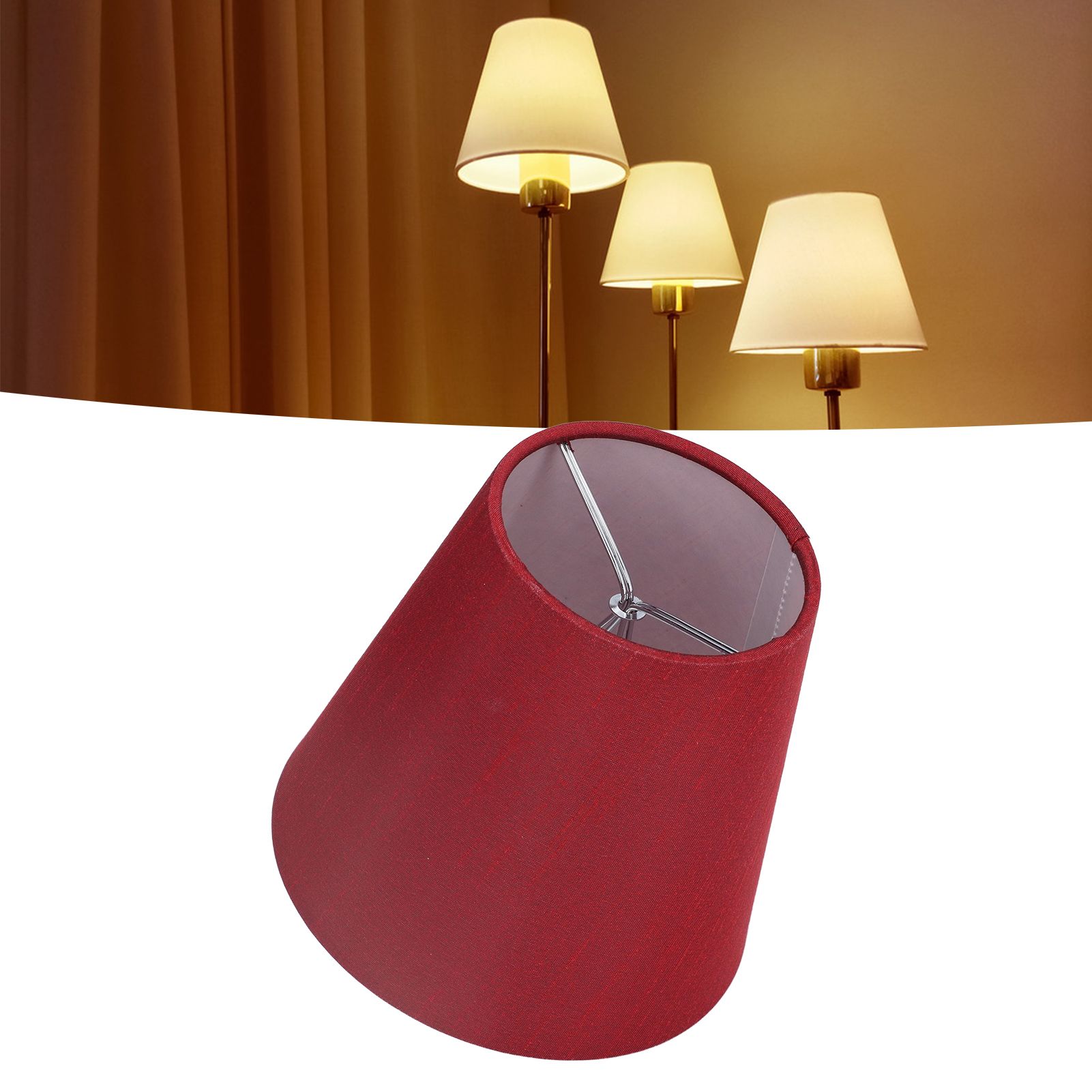 6PCS Fabric Lampshade Modern Simple Good Light Transmission Table Lamp Shade view 11