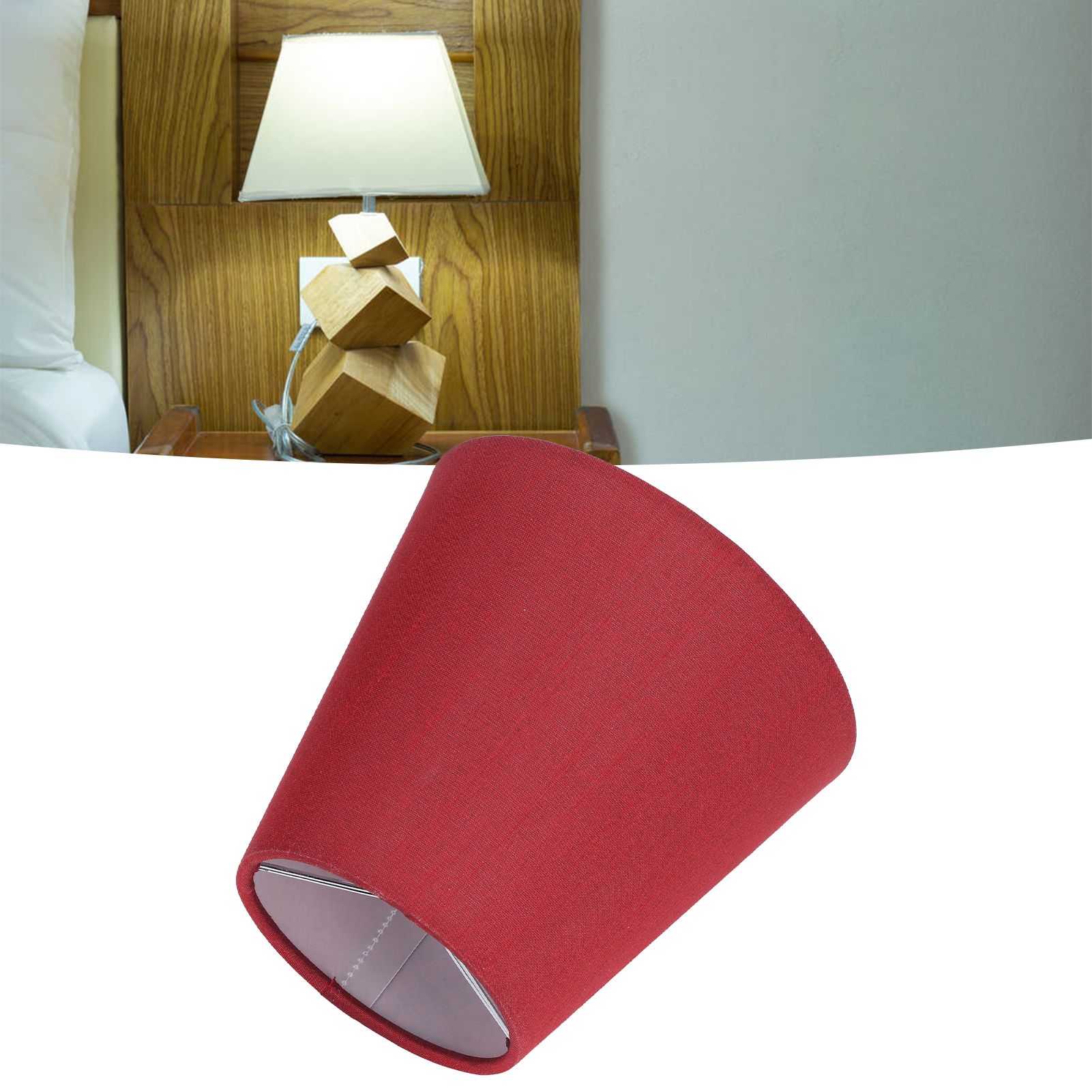 6PCS Fabric Lampshade Modern Simple Good Light Transmission Table Lamp Shade view 12