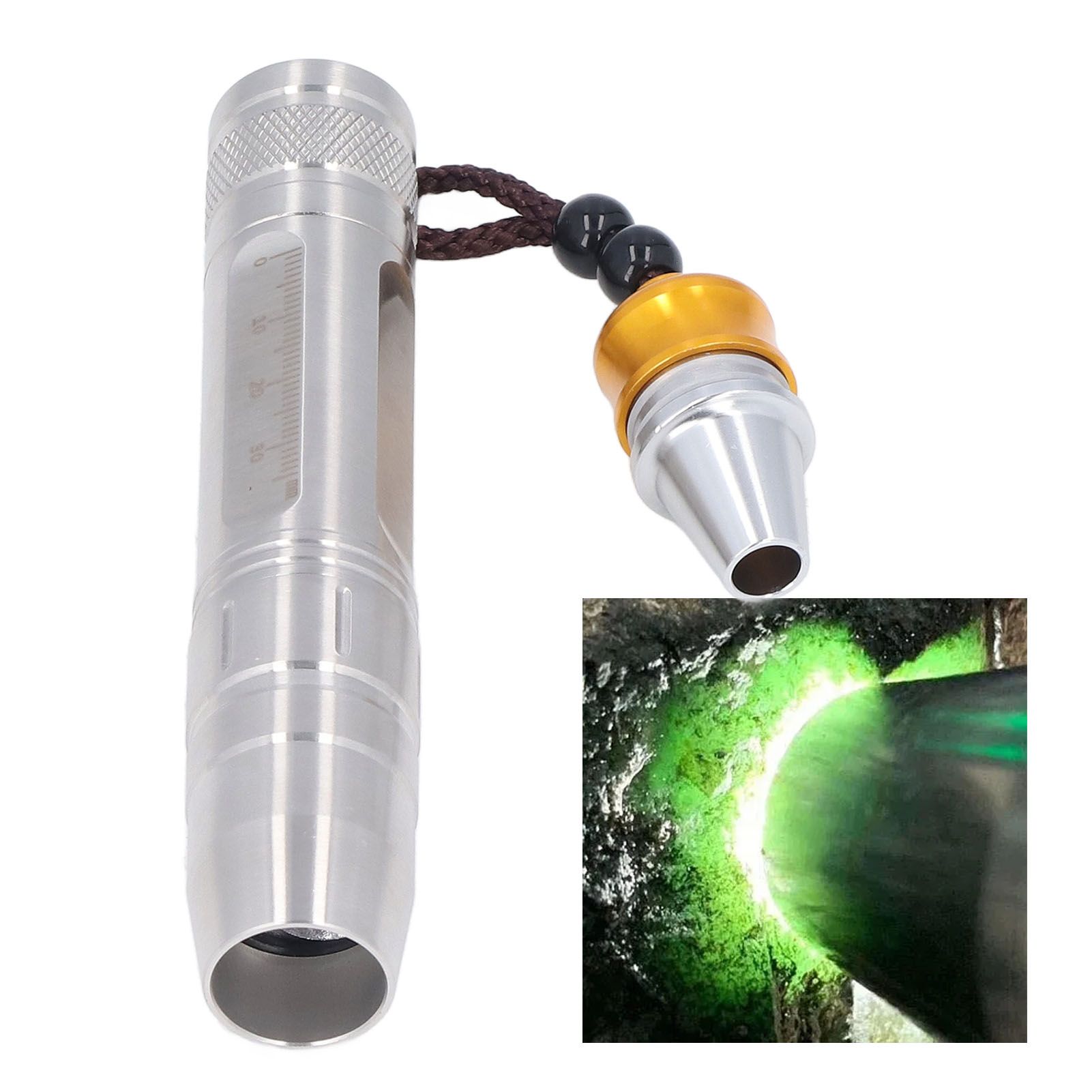 Identification Flashlight 3LED 3 Color Modes High Brightness Pocket Jade view 12