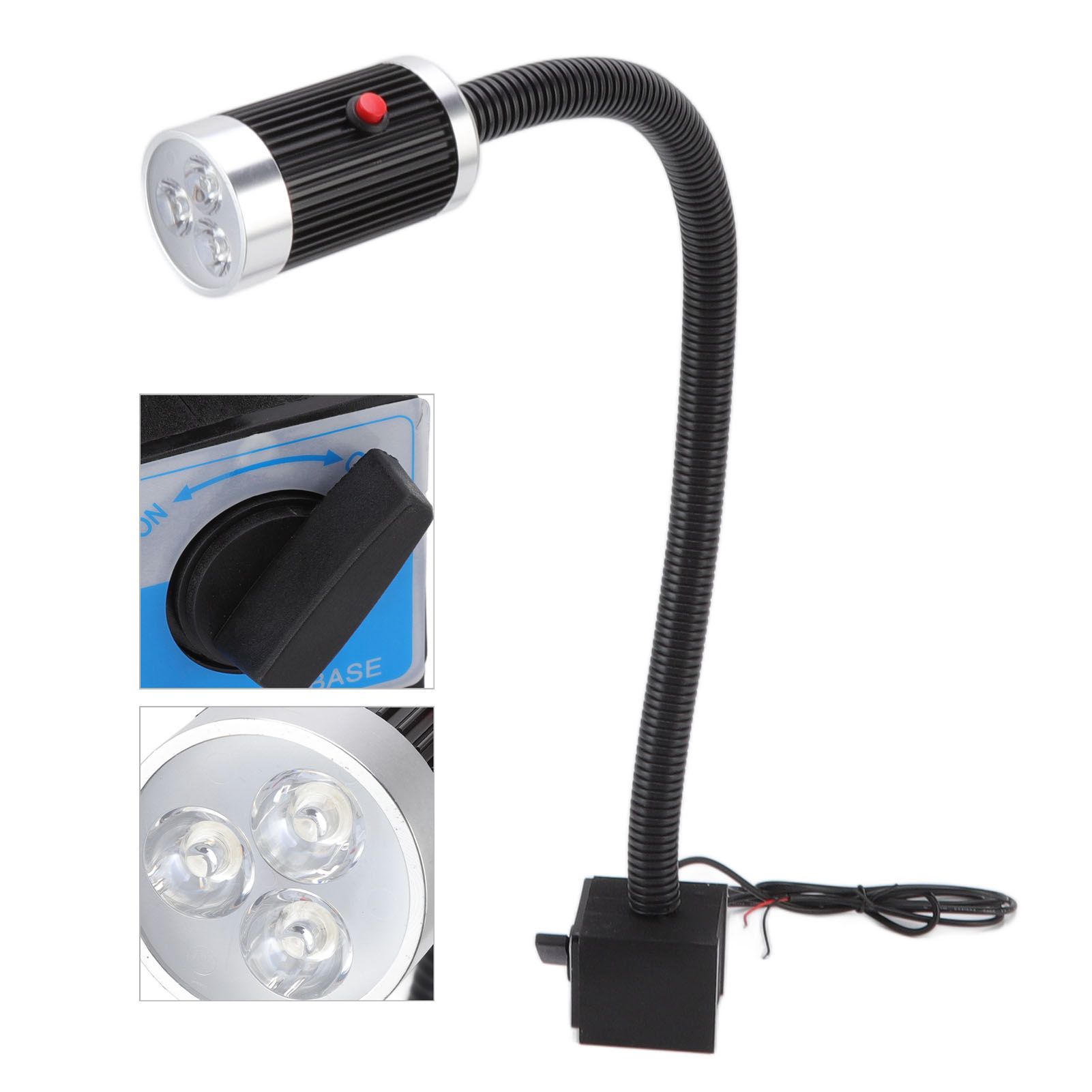 Magnetic Work Light 9W 24V LED Flexible Gooseneck Rustproof Aluminium Magnetic view 9