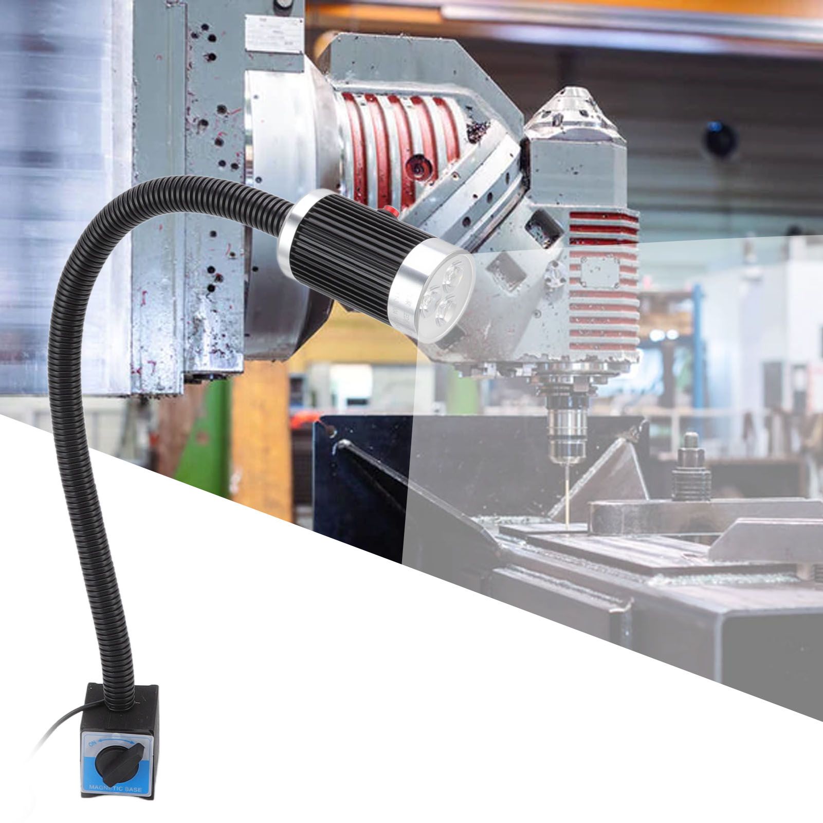 Magnetic Work Light 9W 24V LED Flexible Gooseneck Rustproof Aluminium Magnetic view 12