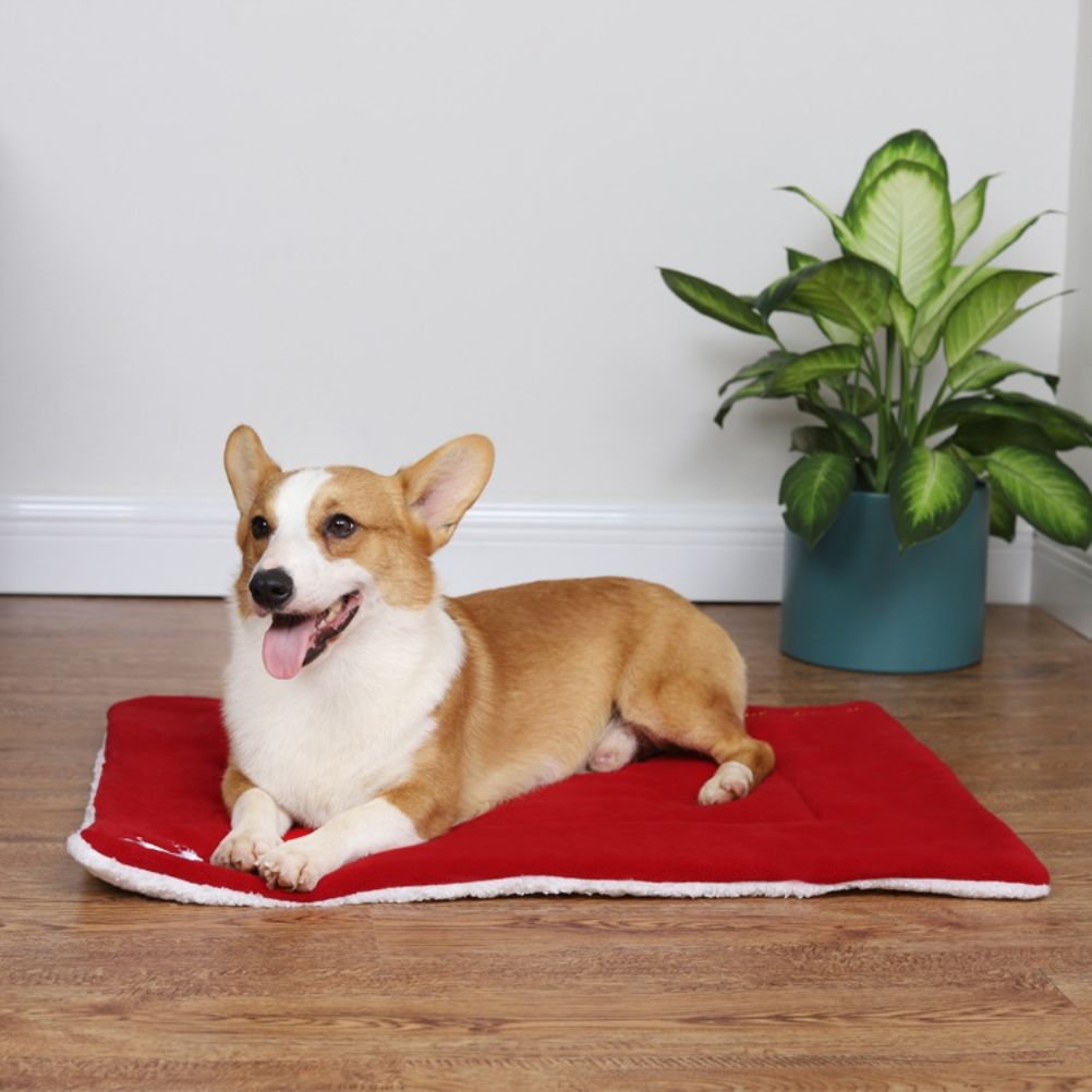 Christmas Theme Pet Cat Dog Bed Mat Pad Soft Warm Thick Kennel Cage Sofa Mat view 4