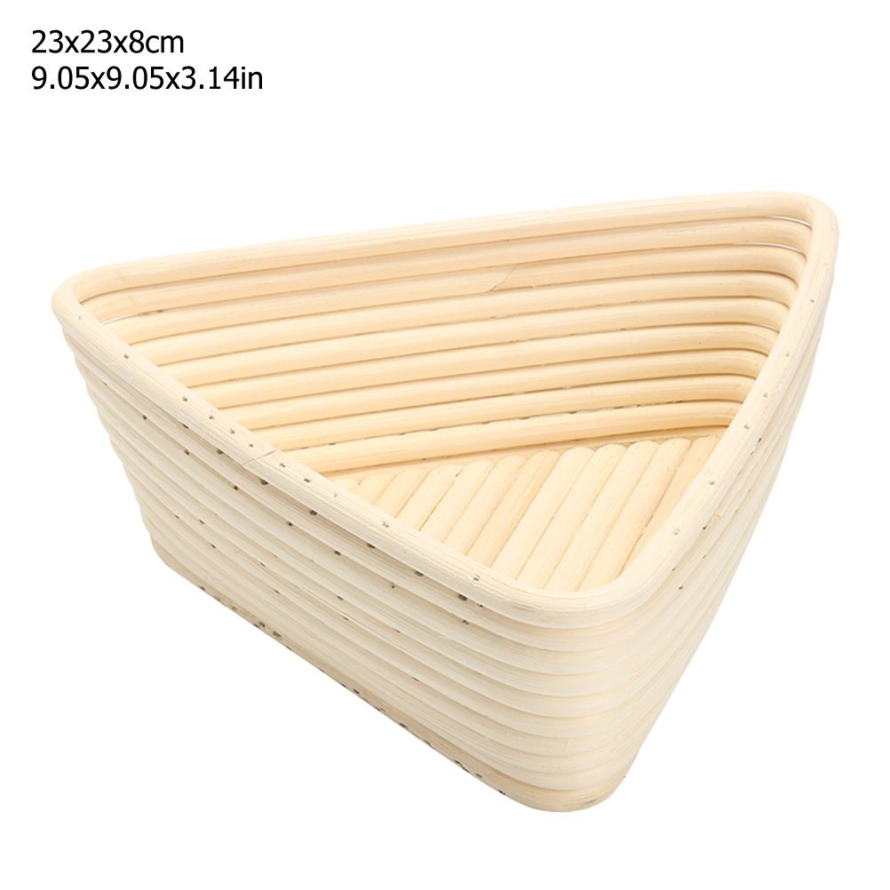 Triangle Bread Proofing Baskets with Liner Dough Rising Rattan Handmade Rattan view 2