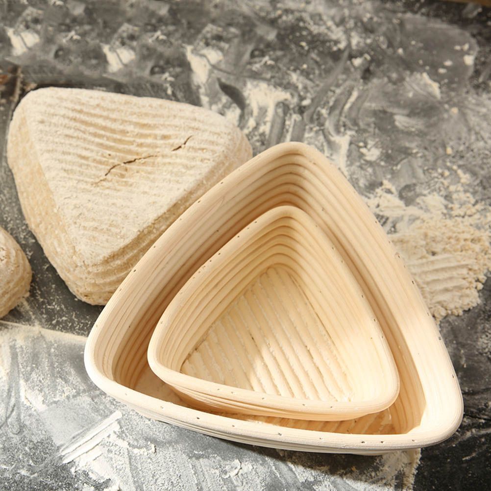 Triangle Bread Proofing Baskets with Liner Dough Rising Rattan Handmade Rattan view 7