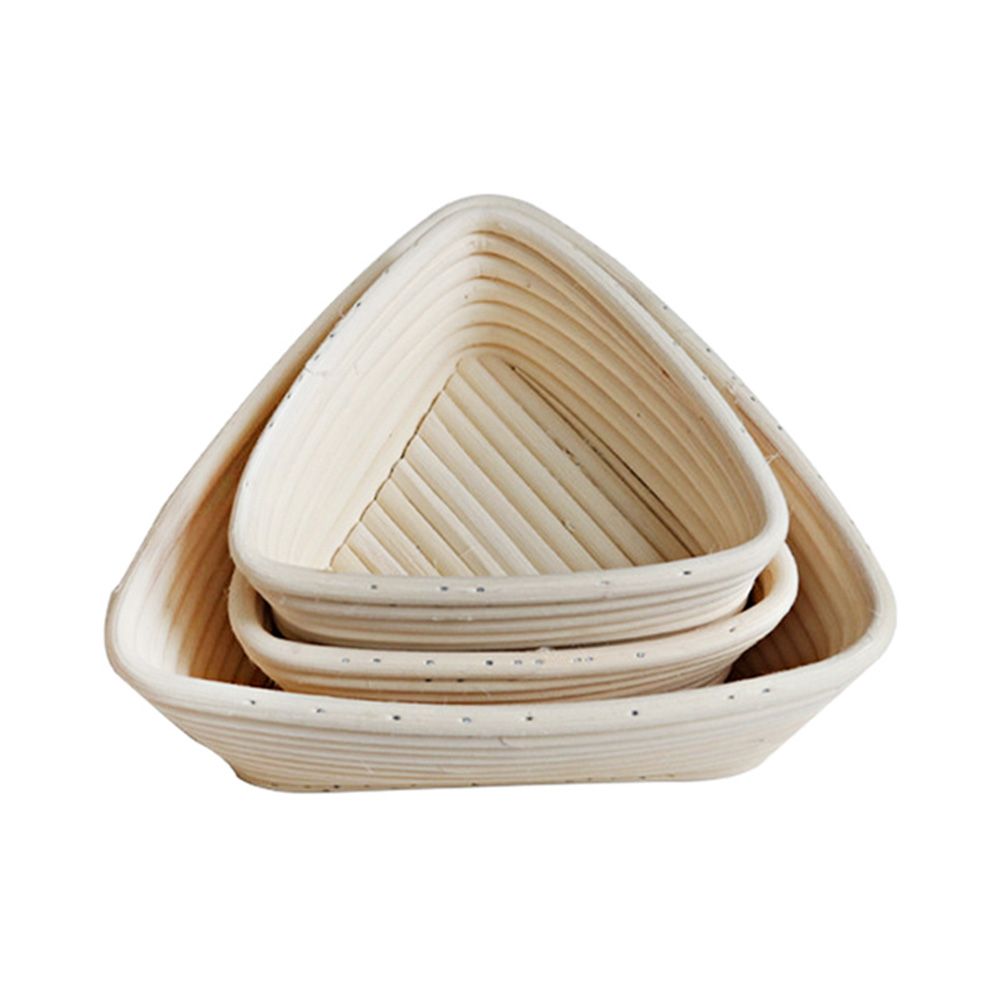 Triangle Bread Proofing Baskets with Liner Dough Rising Rattan Handmade Rattan view 9