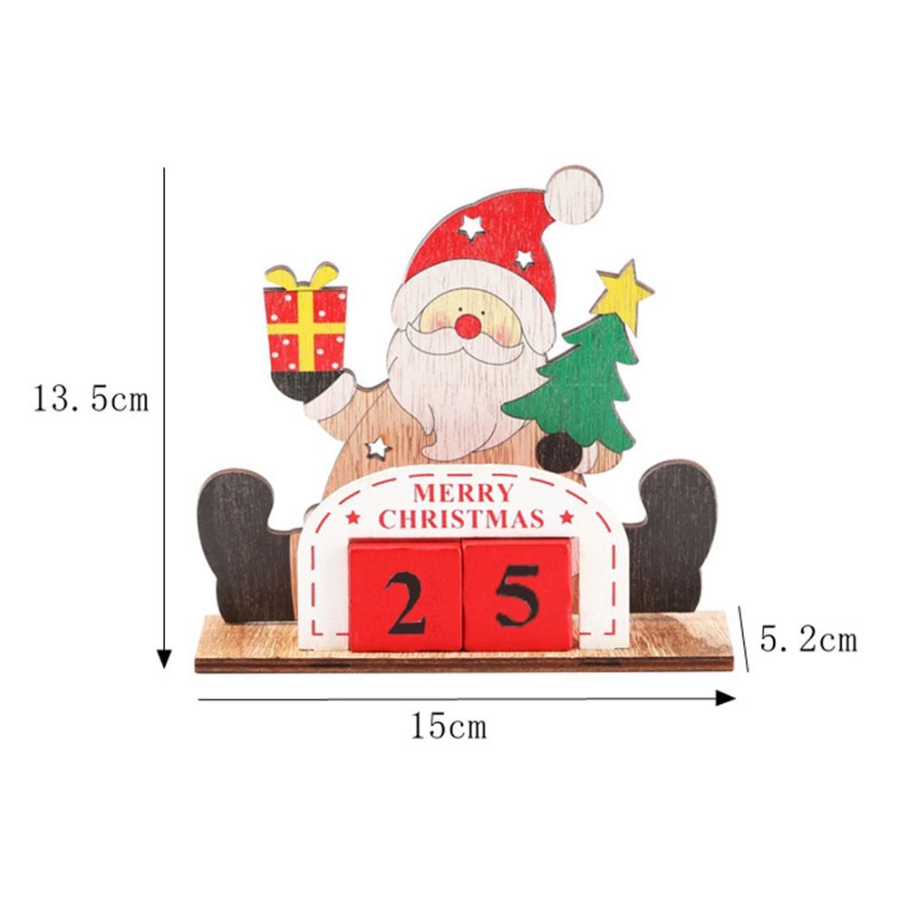Christmas Countdown Calendar Santa Claus Snowman Elk Calendar Cartoon Advent view 2