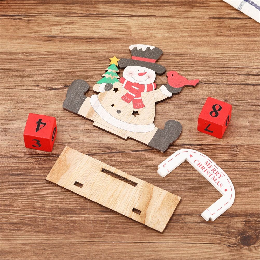 Christmas Countdown Calendar Santa Claus Snowman Elk Calendar Cartoon Advent view 4