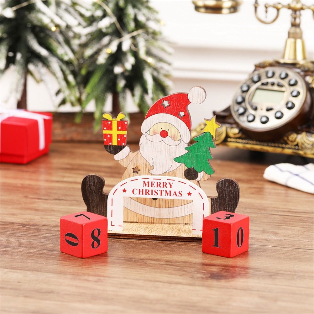 Christmas Countdown Calendar Santa Claus Snowman Elk Calendar Cartoon Advent view 5