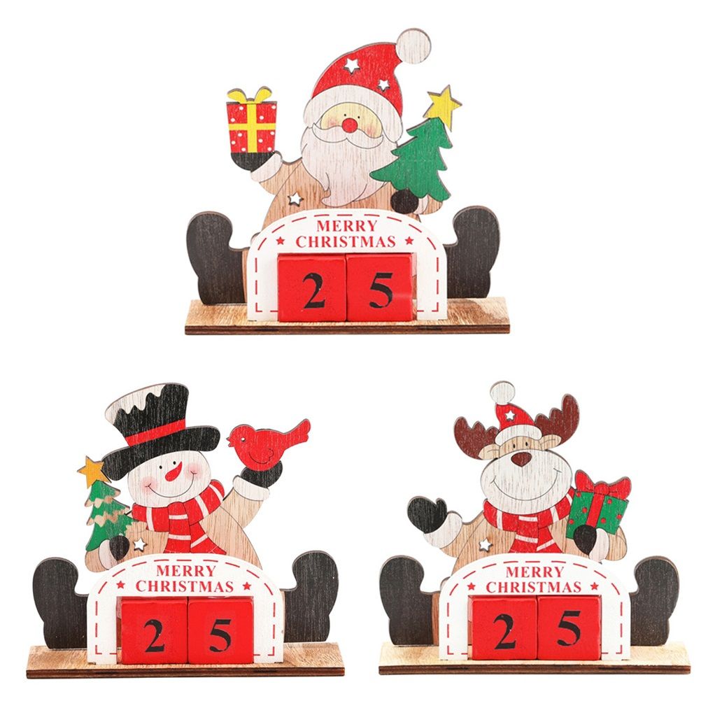 Christmas Countdown Calendar Santa Claus Snowman Elk Calendar Cartoon Advent view 7