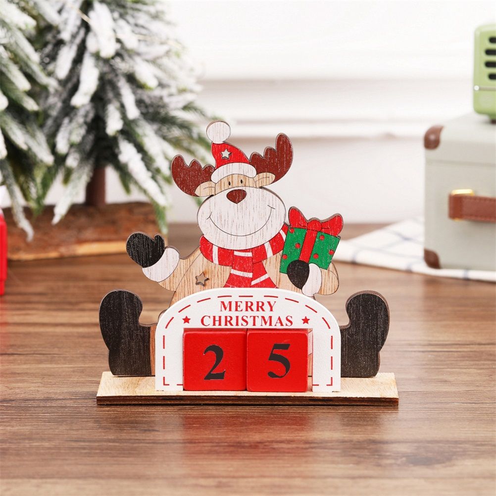 Christmas Countdown Calendar Santa Claus Snowman Elk Calendar Cartoon Advent view 8
