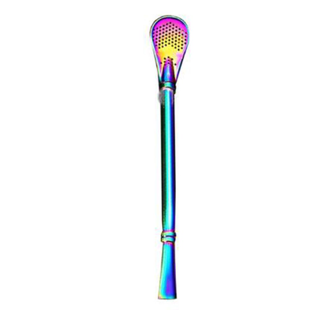 2 in 1 Stainless Steel Straw Spoon Stainless Steel Straw Mate Multifunctional