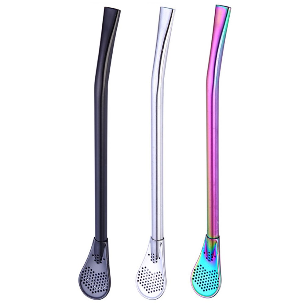 2 in 1 Stainless Steel Straw Spoon Stainless Steel Straw Mate Multifunctional view 8