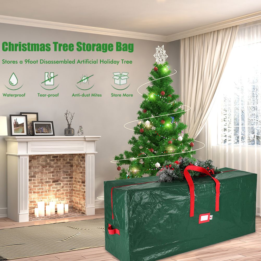 Christmas Tree Storage Bag Holiday Storage Case Waterproof Zippered Bag with view 4