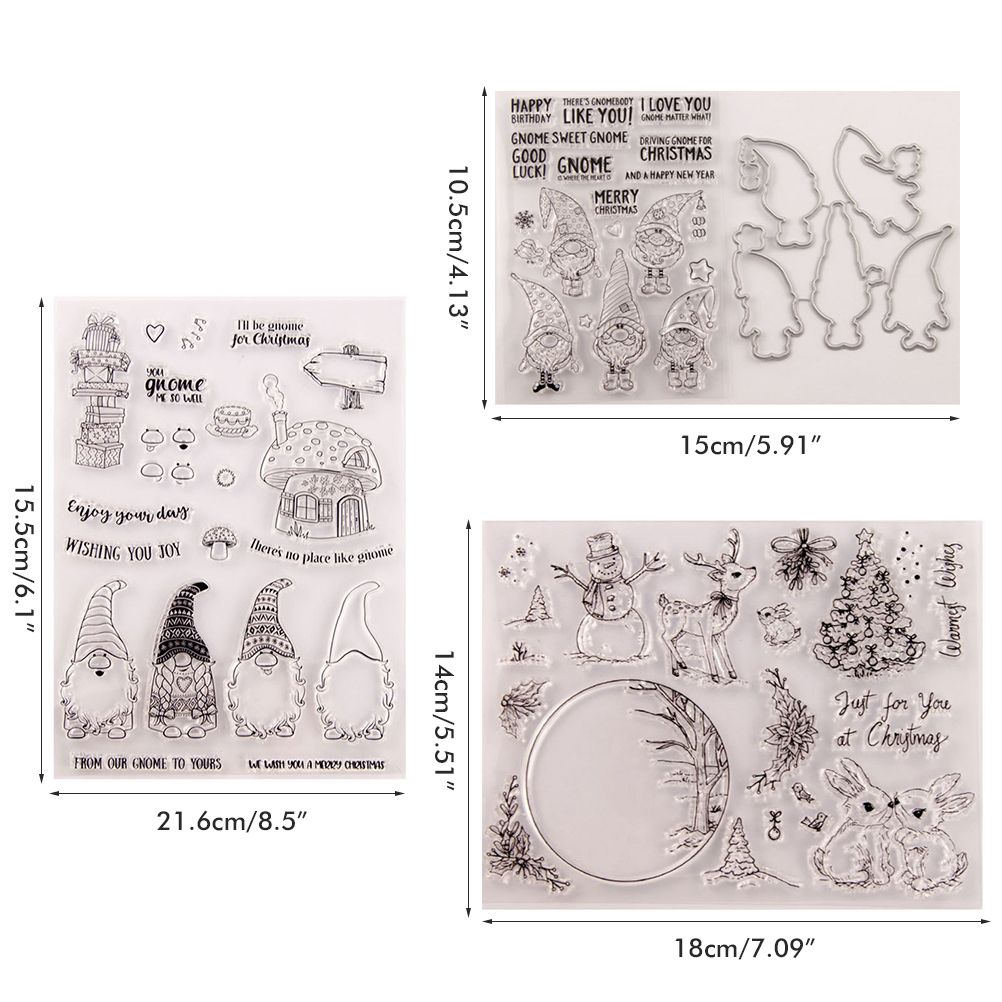 1 Set Christmas DIY Cutting Dies and Stamps Scrapbooking Cutting Machine view 2
