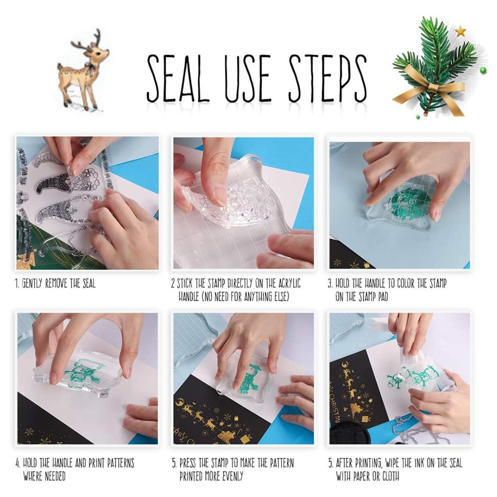 1 Set Christmas DIY Cutting Dies and Stamps Scrapbooking Cutting Machine view 5