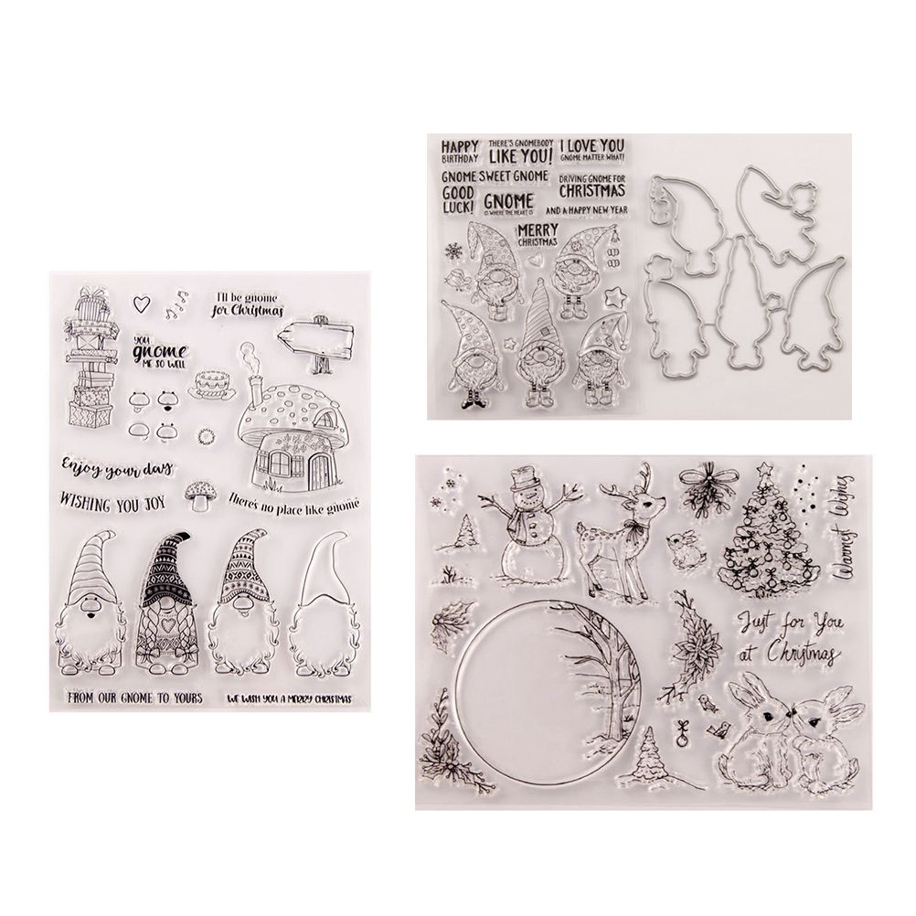 1 Set Christmas DIY Cutting Dies and Stamps Scrapbooking Cutting Machine view 10