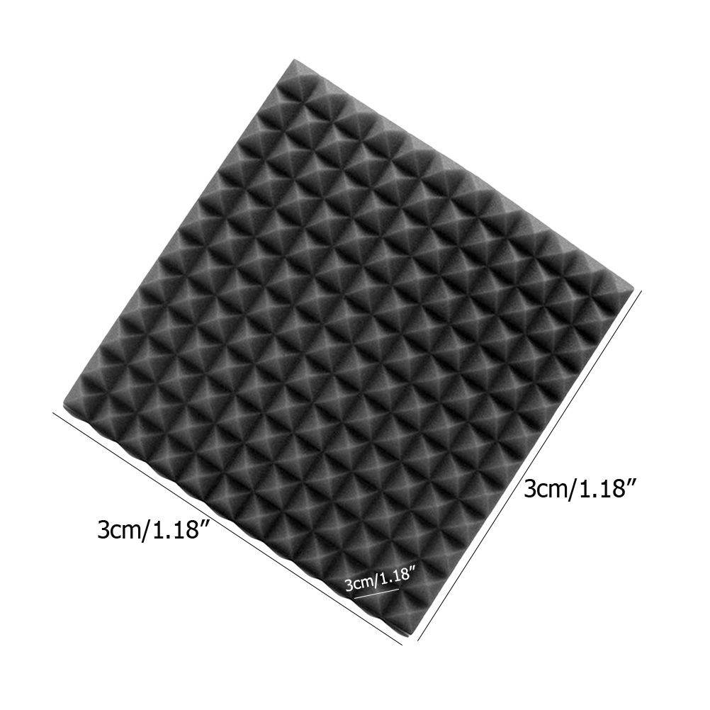 12Pcs Acoustic Foam Panels Acoustic Foam Sound Absorption Pyramid Studio view 2