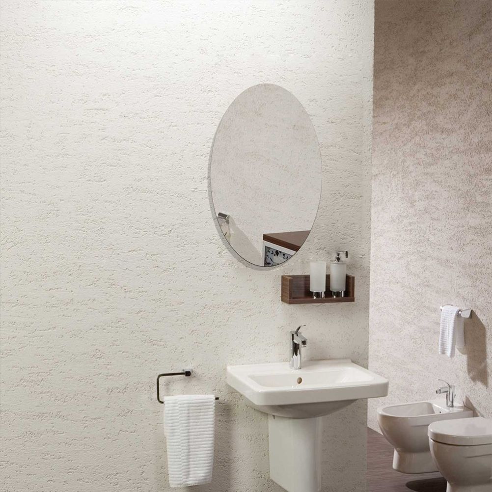 42*27CM Mirror Decoration Wall Sticker Acrylic Ellipse Mirror Wall Stickers view 3