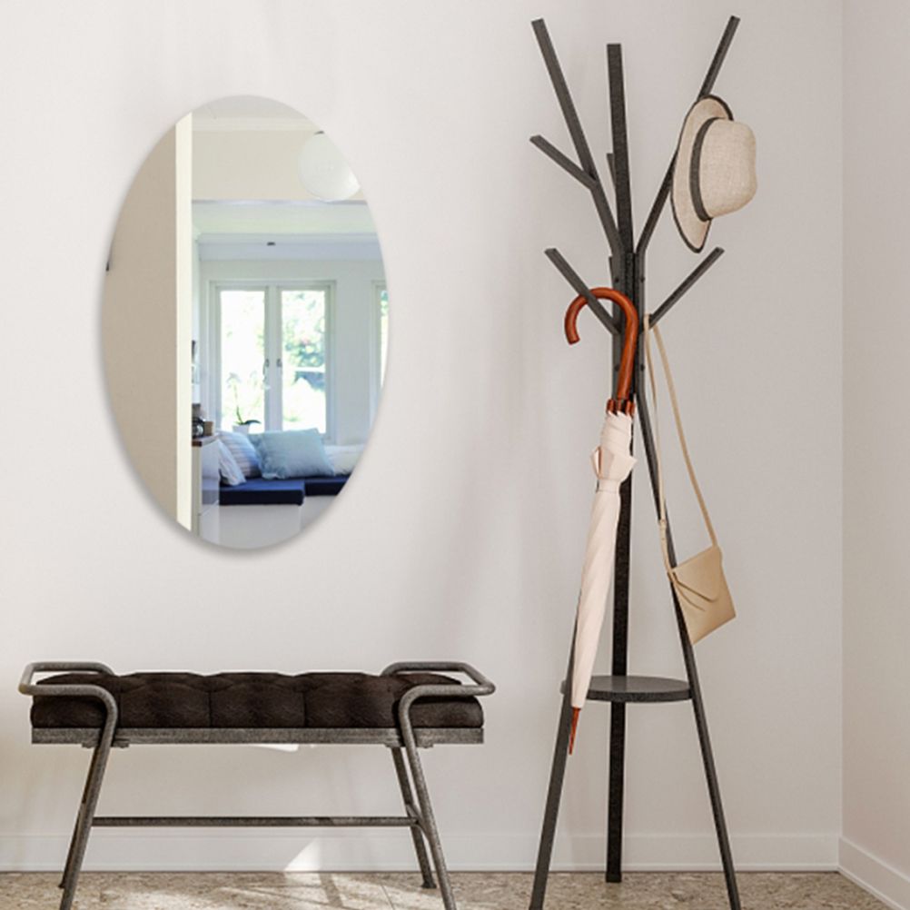 42*27CM Mirror Decoration Wall Sticker Acrylic Ellipse Mirror Wall Stickers view 8
