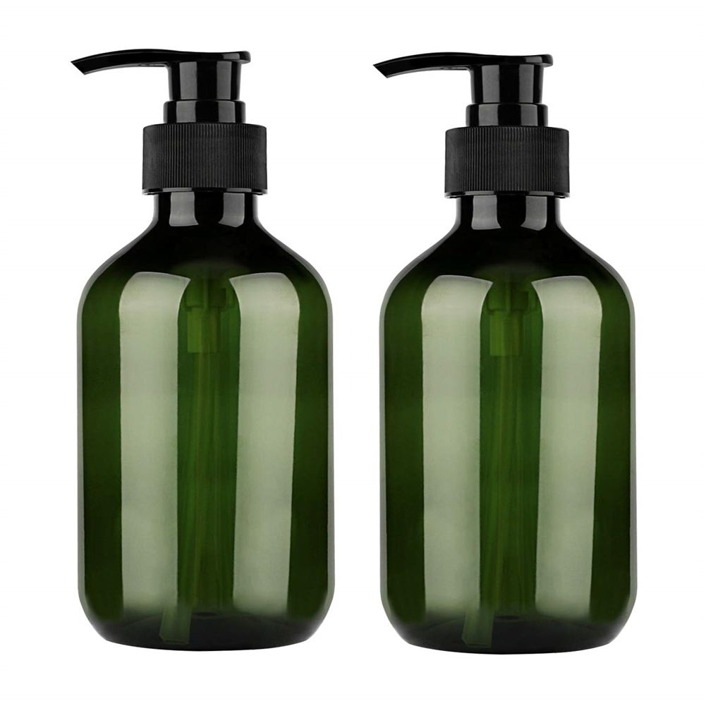 4PCS Plastic Bottles with Pump 500ml Refillable Plastic Soap Dispenser Bottle