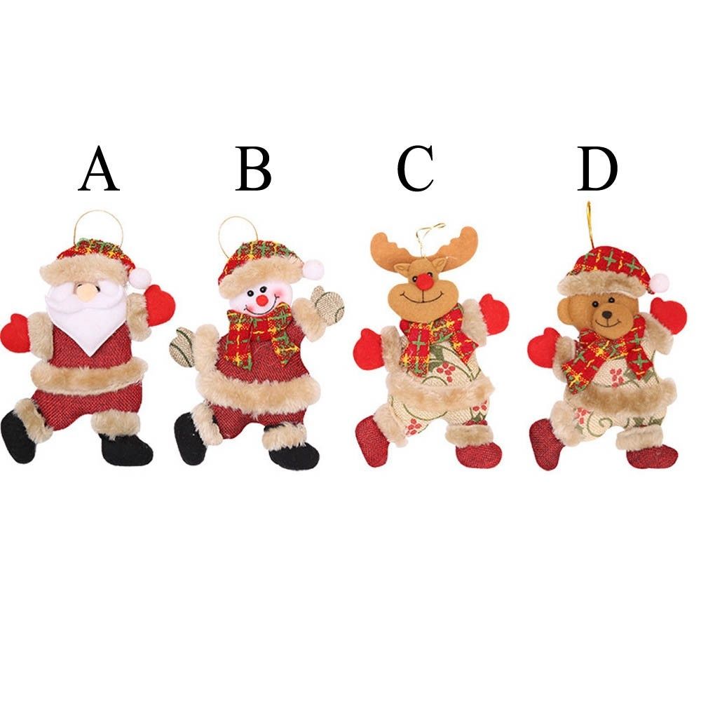Christmas Tree Ornament Christmas Plush Dolls Pendant for Christmas Tree view 5