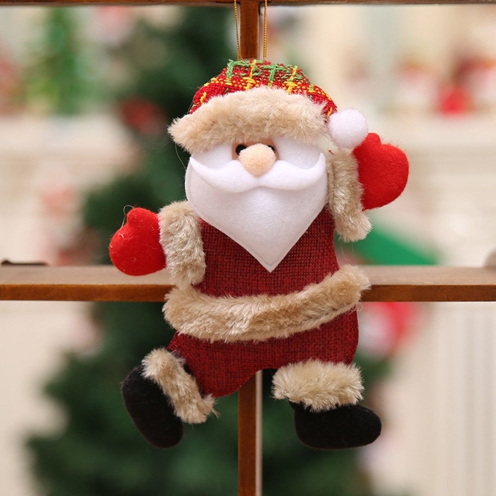 Christmas Tree Ornament Christmas Plush Dolls Pendant for Christmas Tree view 6