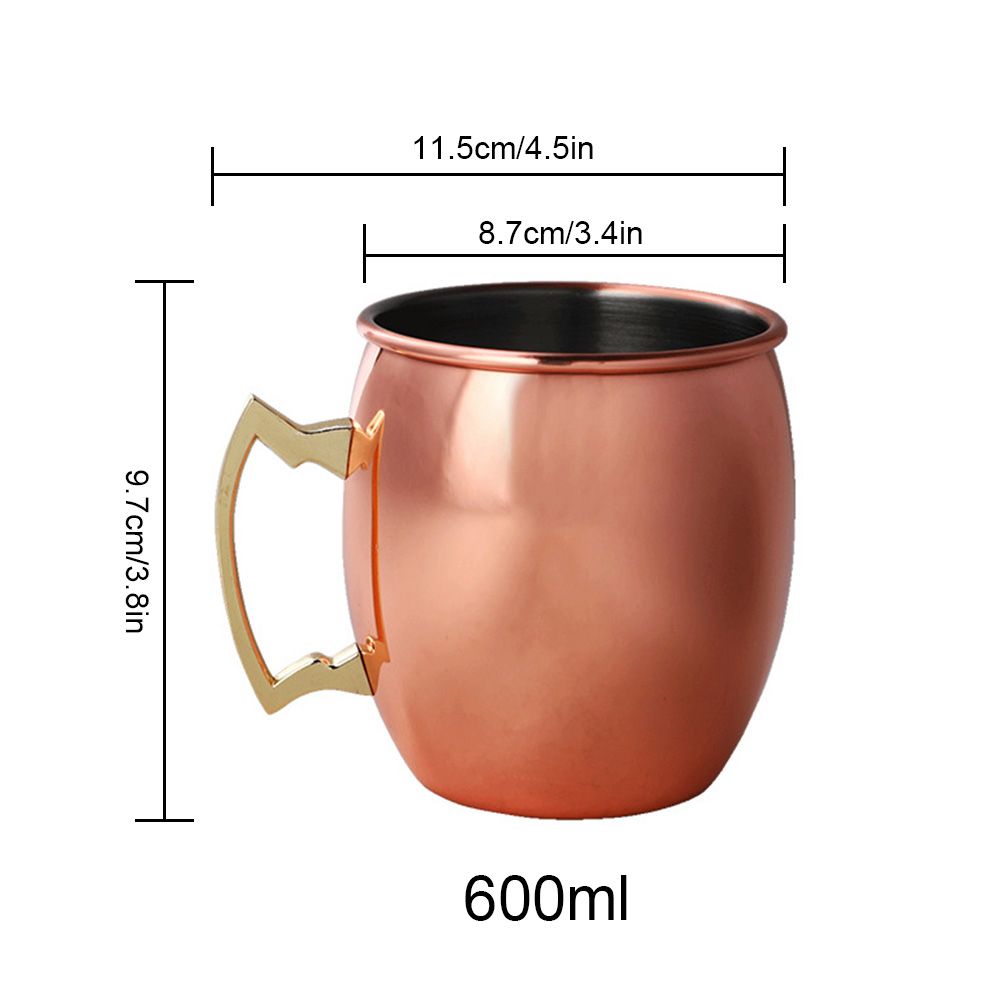 550ml Copper Plated Moscow Mule Mug Beer Cup Coffee Mug Copper Plated Mugs view 2
