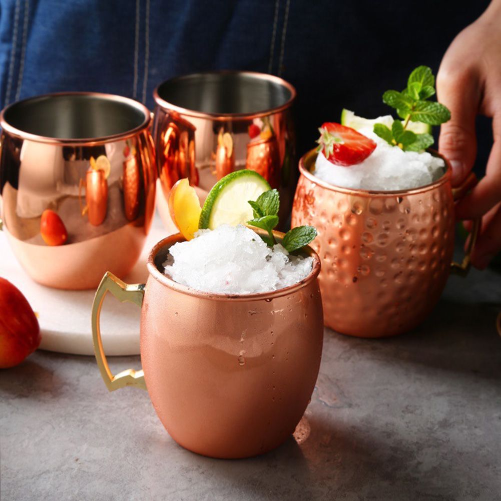 550ml Copper Plated Moscow Mule Mug Beer Cup Coffee Mug Copper Plated Mugs view 6
