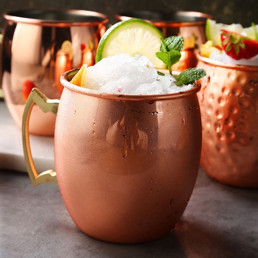 550ml Copper Plated Moscow Mule Mug Beer Cup Coffee Mug Copper Plated Mugs view 7