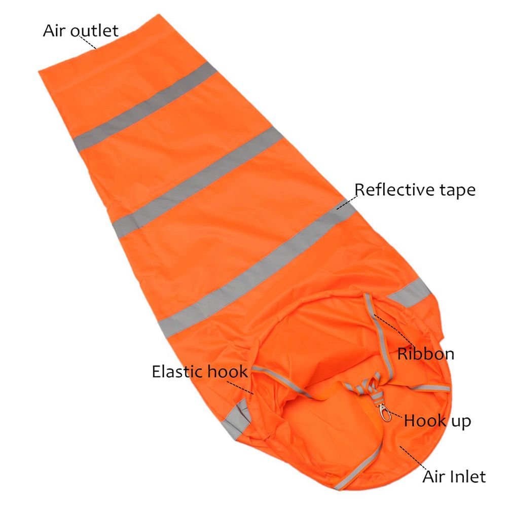 Windsock with Reflective Strips Outdoor Wind Measurement Bag Oxford Cloth Windsock view 3
