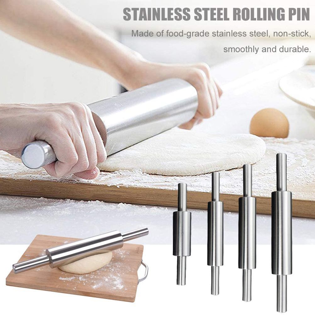 Stainless Steel Rolling Pin Non Stick Rolling Pin for Baking Dough Pizza Pie view 7