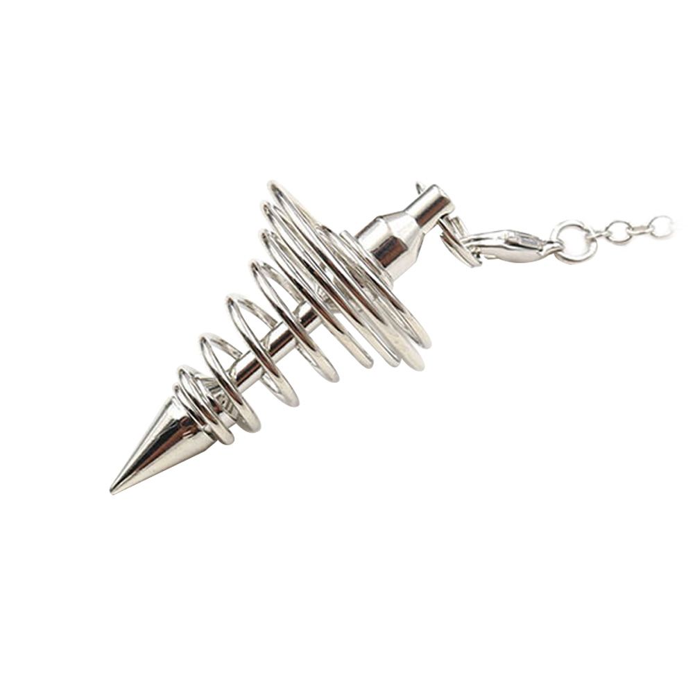 Metal Spiritual Pendulum for Divination Threaded Dowsing Pendulum Healing view 2