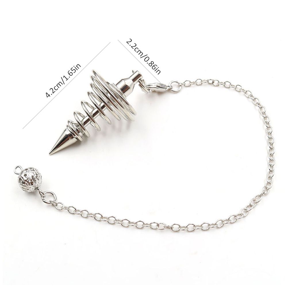 Metal Spiritual Pendulum for Divination Threaded Dowsing Pendulum Healing view 3