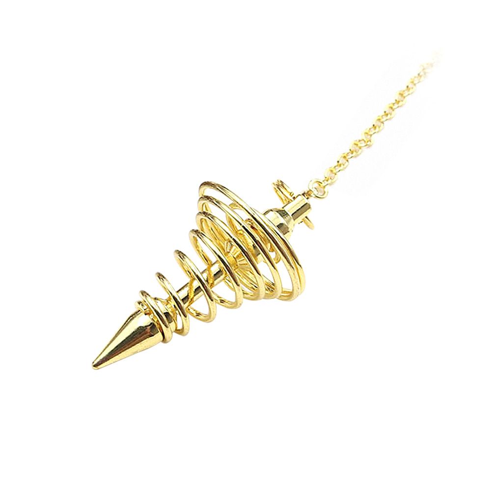 Metal Spiritual Pendulum for Divination Threaded Dowsing Pendulum Healing view 2