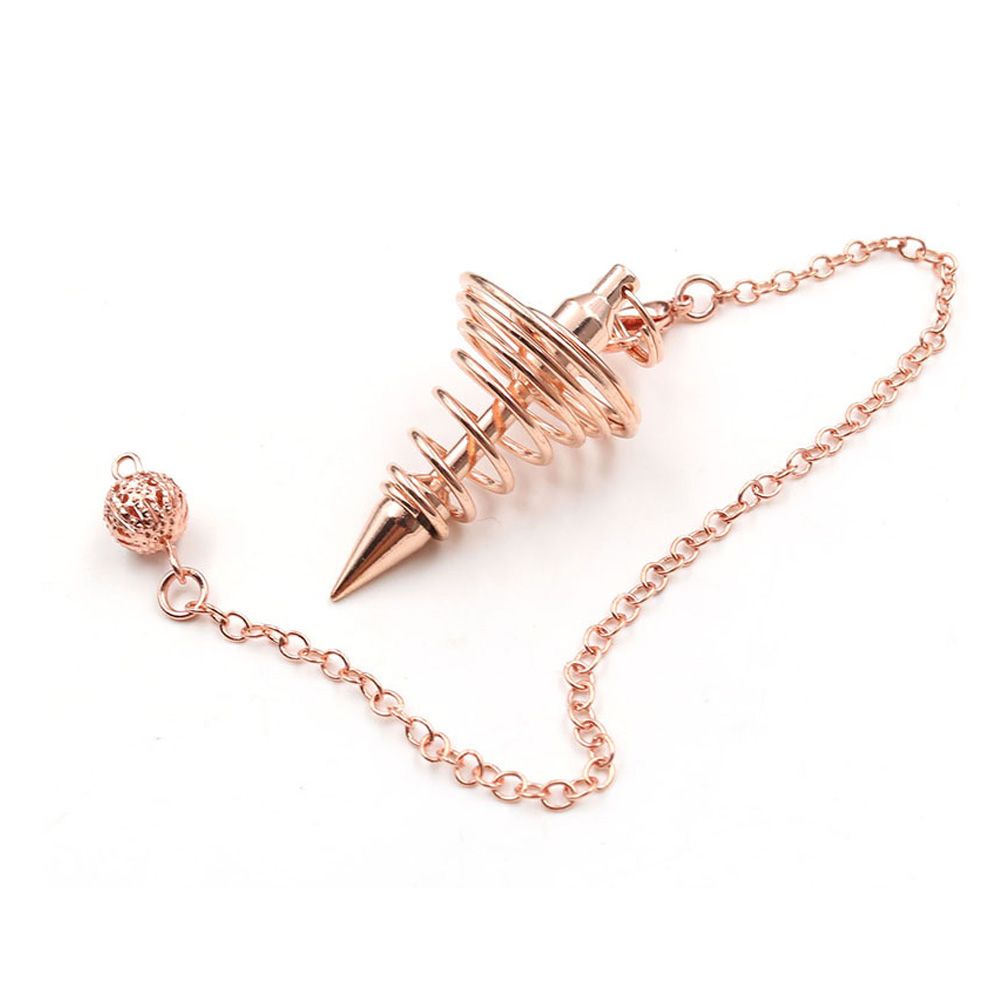 Metal Spiritual Pendulum for Divination Threaded Dowsing Pendulum Healing
