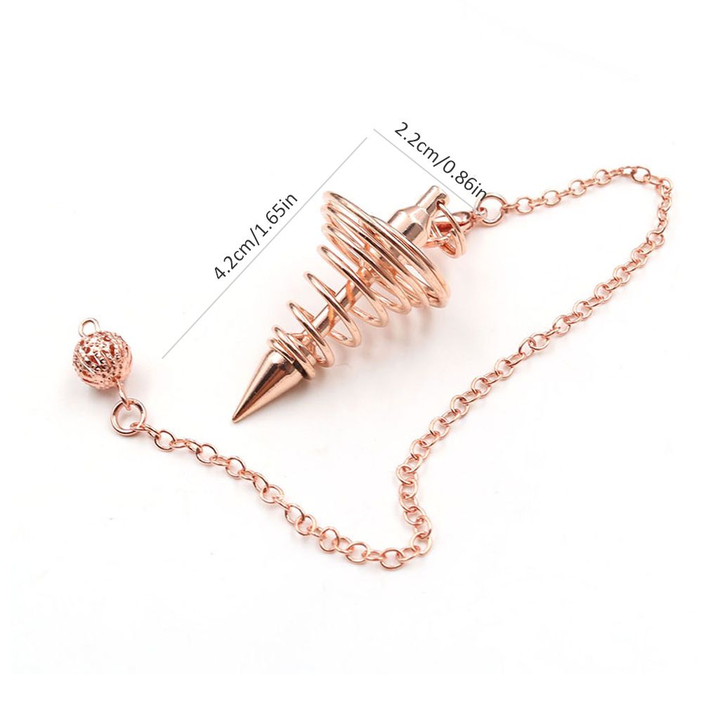 Metal Spiritual Pendulum for Divination Threaded Dowsing Pendulum Healing view 2