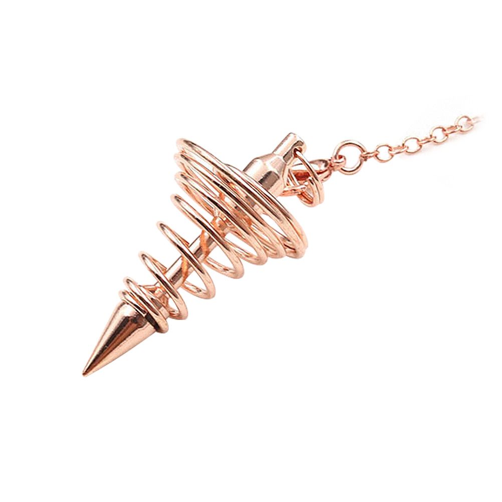 Metal Spiritual Pendulum for Divination Threaded Dowsing Pendulum Healing view 6