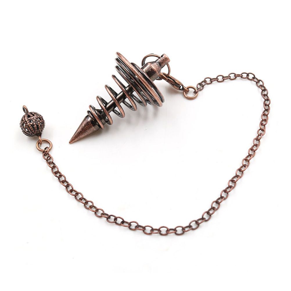 Metal Spiritual Pendulum for Divination Threaded Dowsing Pendulum Healing