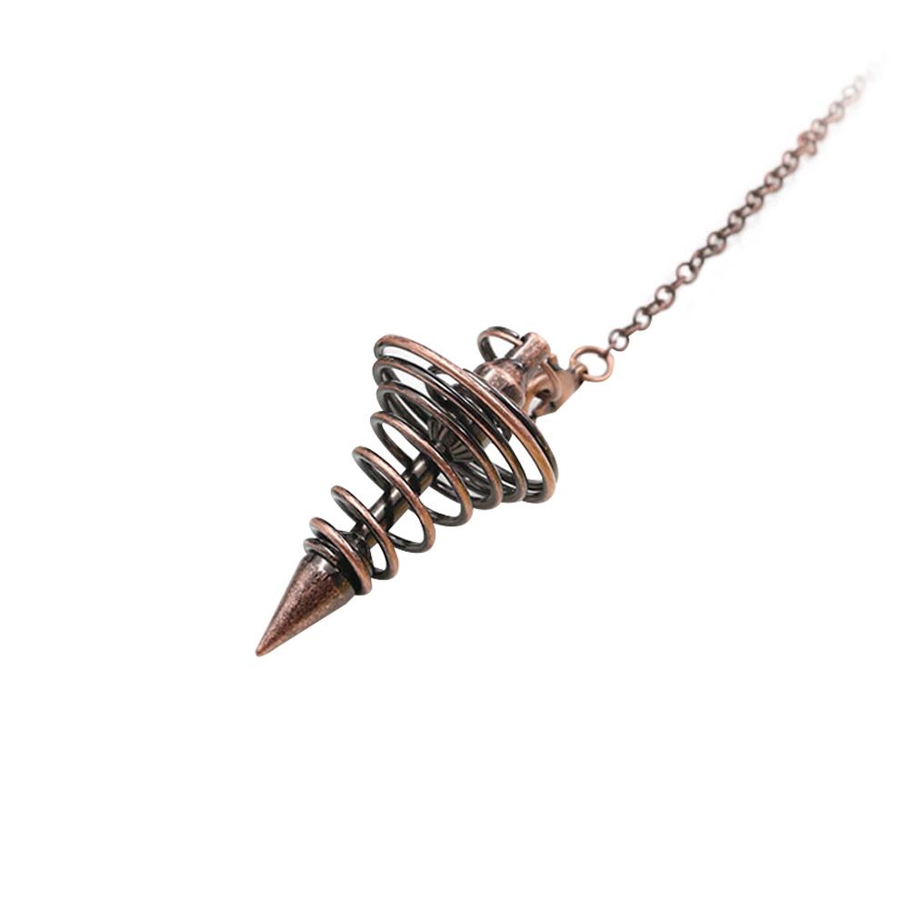 Metal Spiritual Pendulum for Divination Threaded Dowsing Pendulum Healing view 2