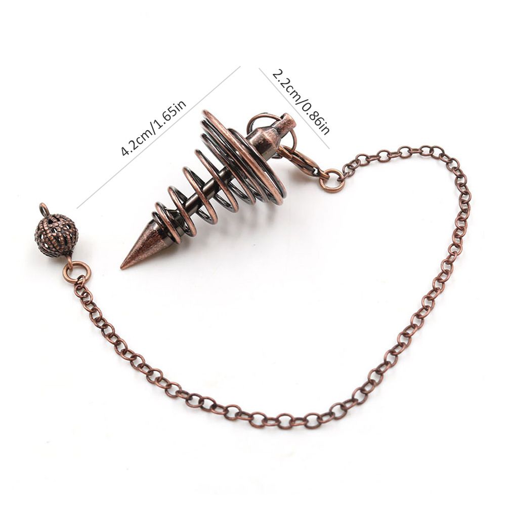 Metal Spiritual Pendulum for Divination Threaded Dowsing Pendulum Healing view 3