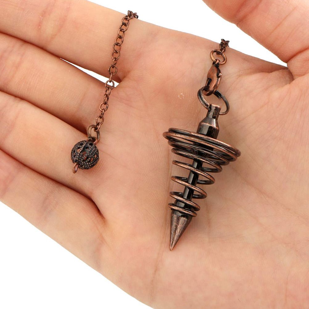 Metal Spiritual Pendulum for Divination Threaded Dowsing Pendulum Healing view 5