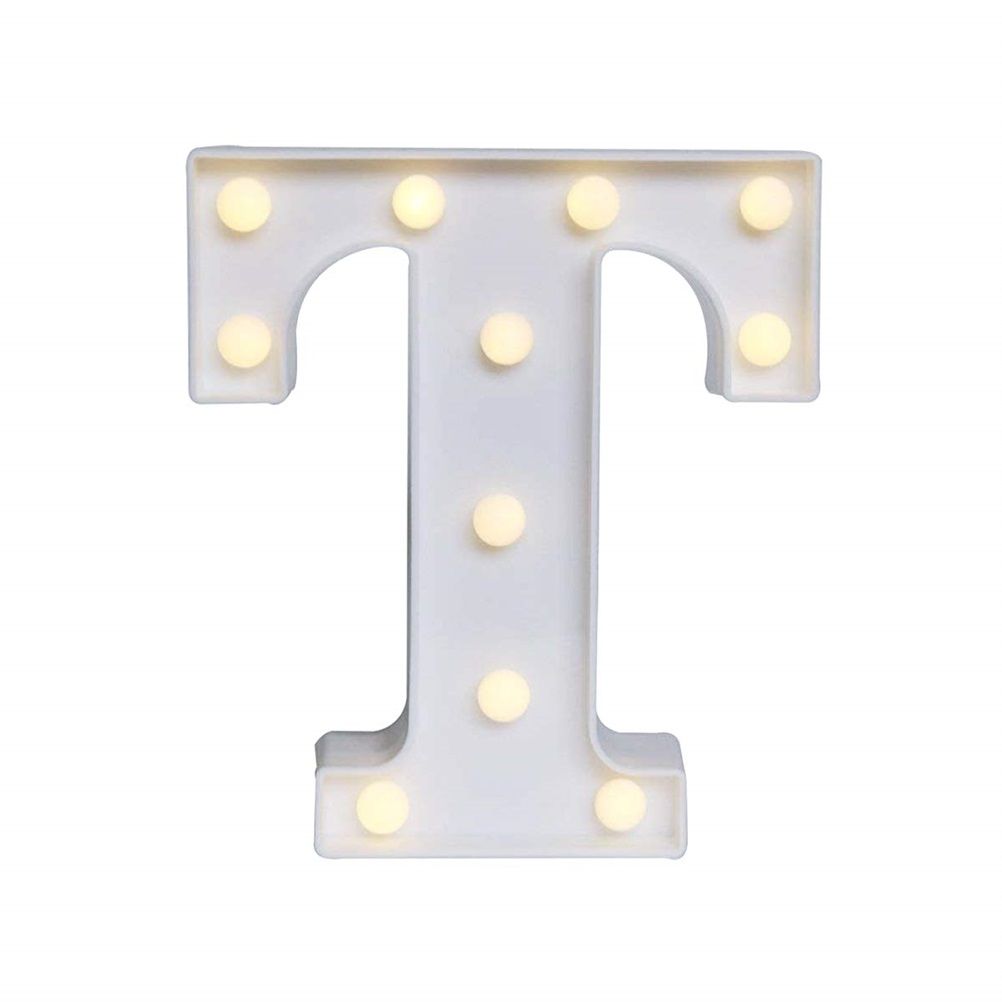 LED 26 Alphabet Letter Number Lights Ampersand Symbol Love Heart Light Up Sign