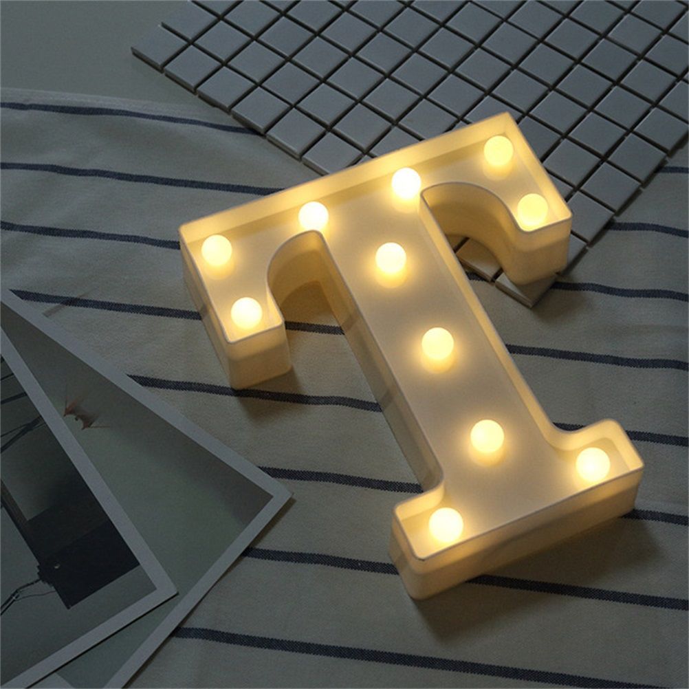 LED 26 Alphabet Letter Number Lights Ampersand Symbol Love Heart Light Up Sign view 6