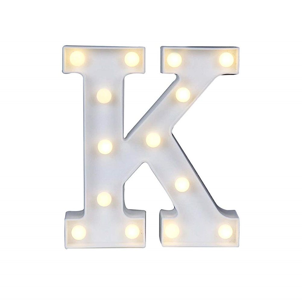 LED 26 Alphabet Letter Number Lights Ampersand Symbol Love Heart Light Up Sign