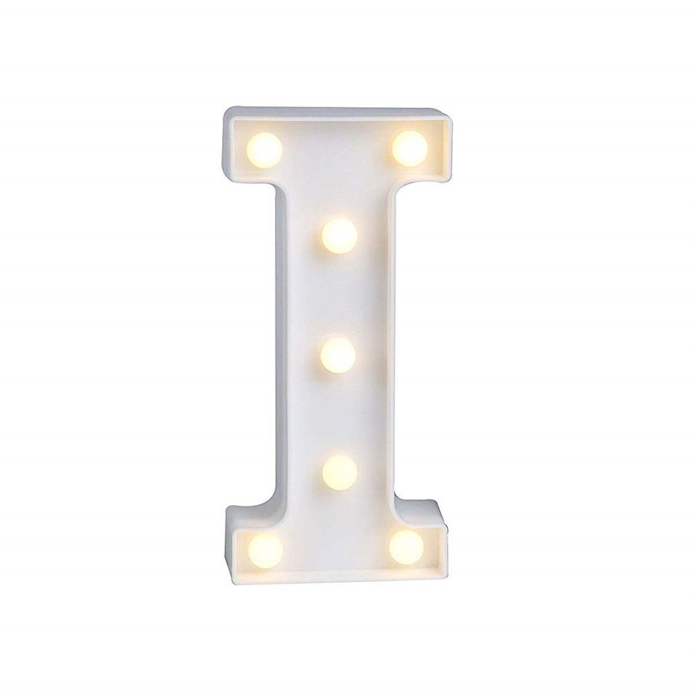 LED 26 Alphabet Letter Number Lights Ampersand and Symbol Love Heart Light Up