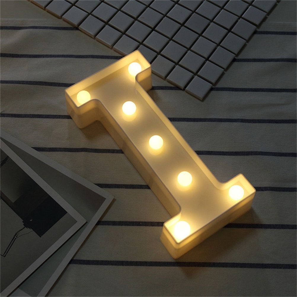 LED 26 Alphabet Letter Number Lights Ampersand and Symbol Love Heart Light Up view 6