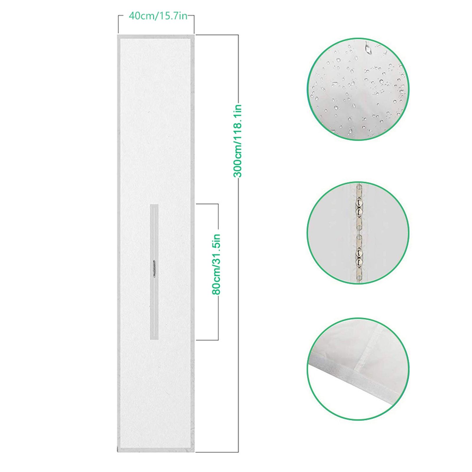 Door Seal for Portable Air Conditioner and Tumble Dryer Easy Installation Door view 2