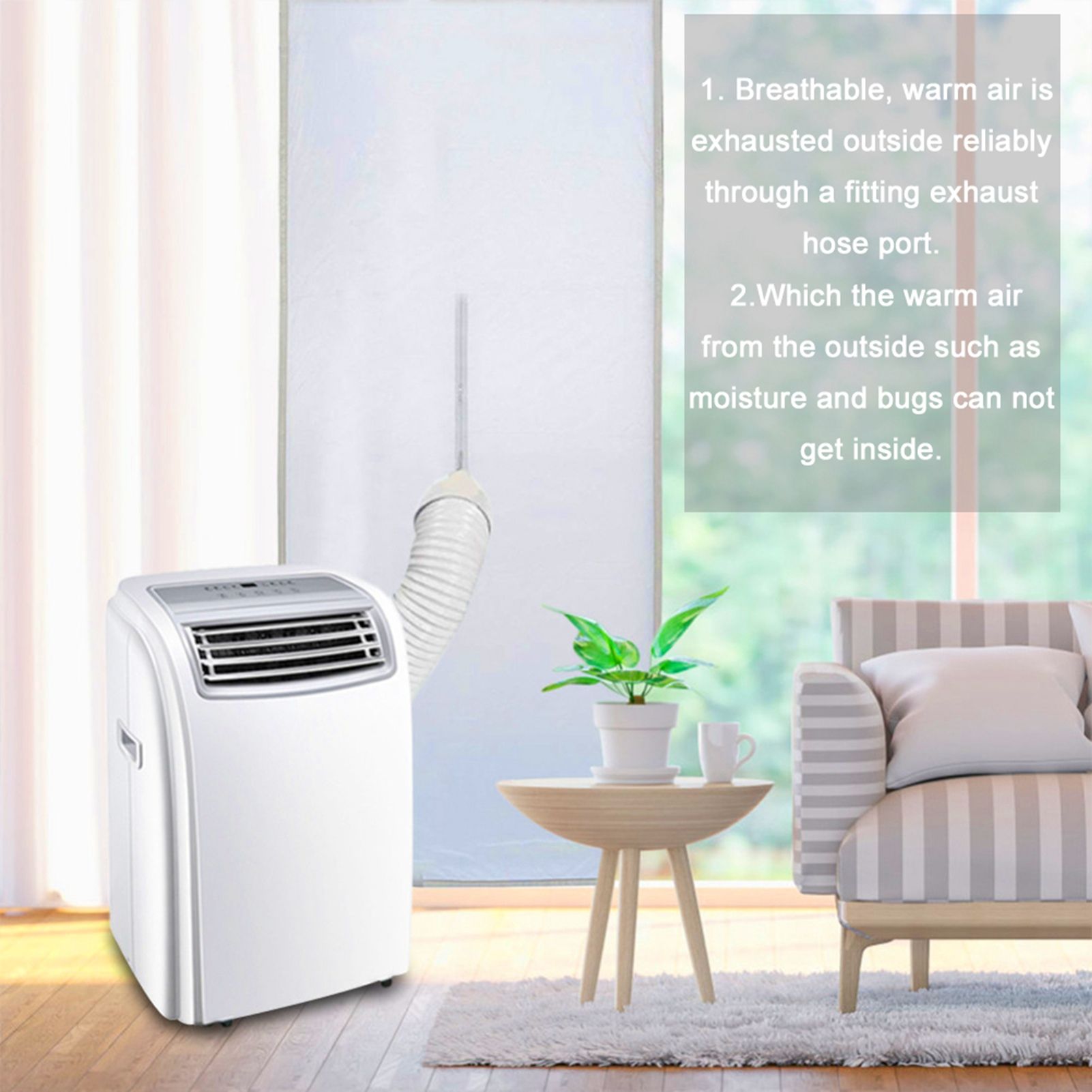 Door Seal for Portable Air Conditioner and Tumble Dryer Easy Installation Door view 5